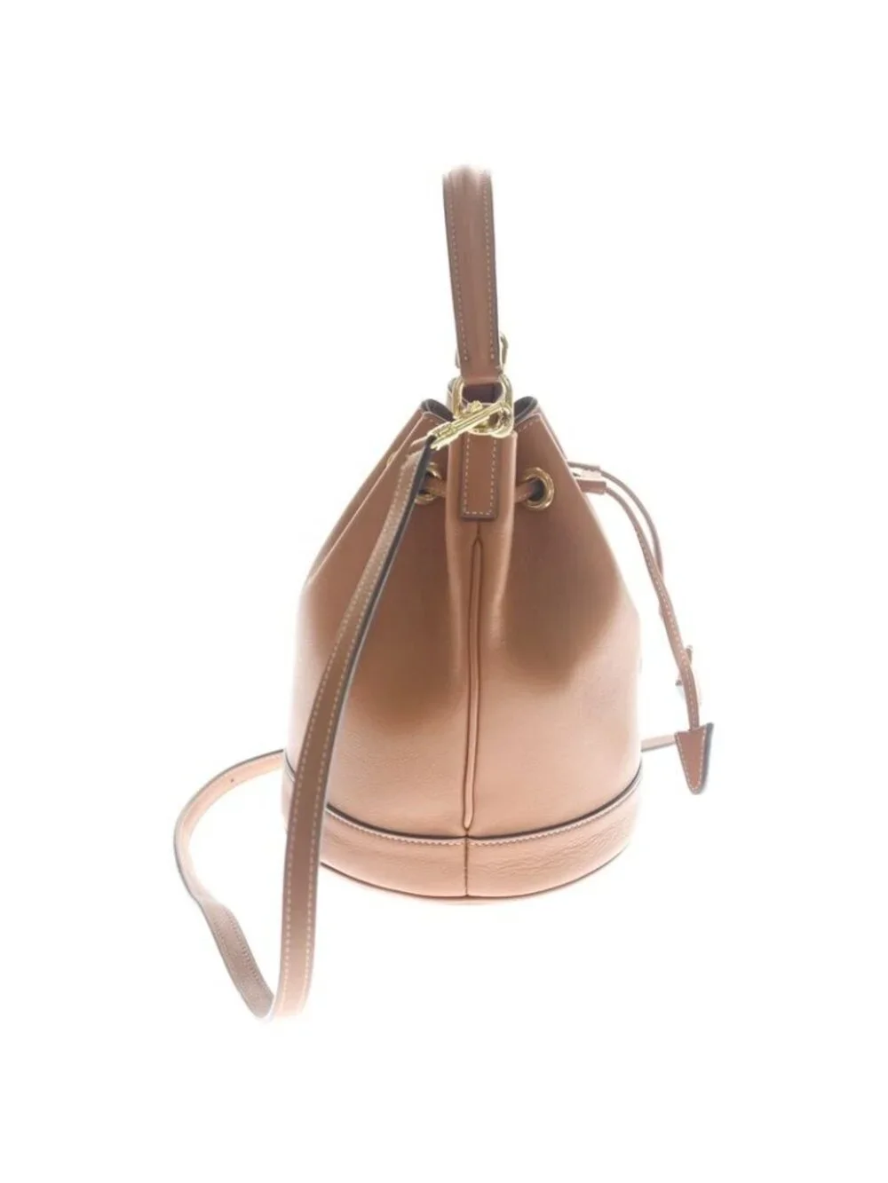 ★SOLD★ Celine Teen Bucket Clara Shoulder Bag Brown Leather Gold - Picture 3 of 6